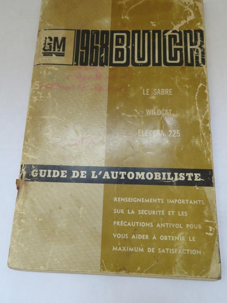 BUICK 1968 manuel de bord en français LesAnciennes.com