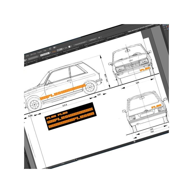 Set de décoration Peugeot 104 Z Plus LesAnciennes.com