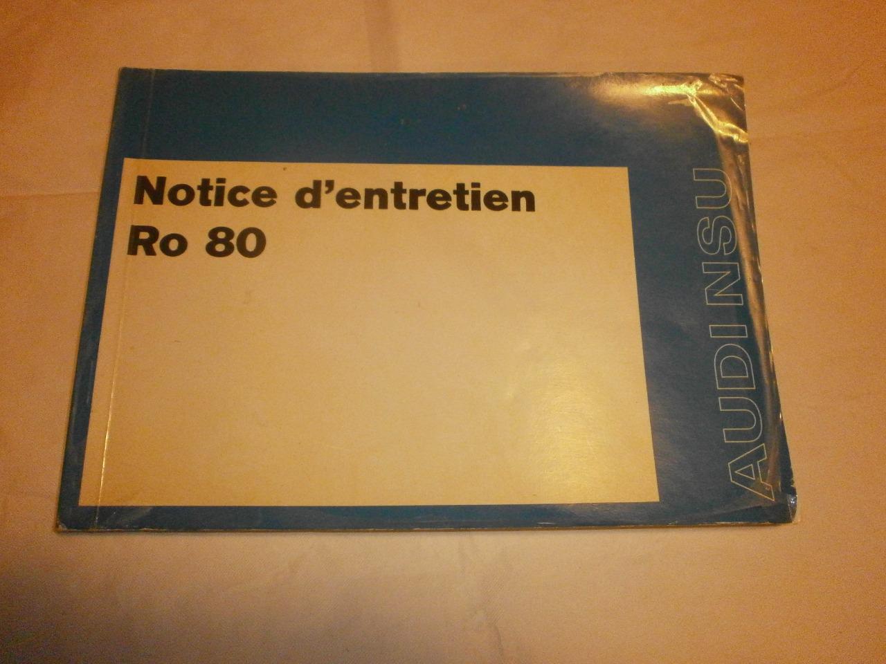 Documentation NSU -R O 80 LesAnciennes.com