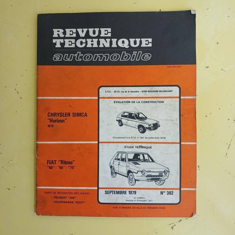 Revue technique automobile RTA Fiat Ritmo LesAnciennes.com