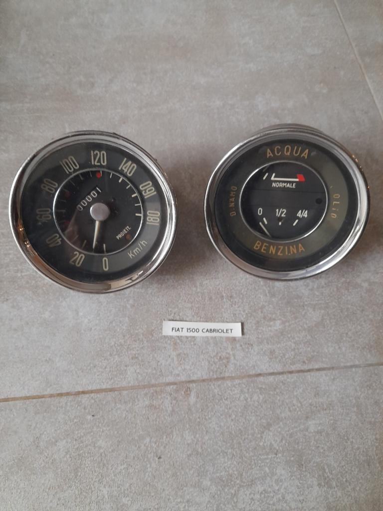 FIAT 1500 cabriolet compteurs LesAnciennes.com