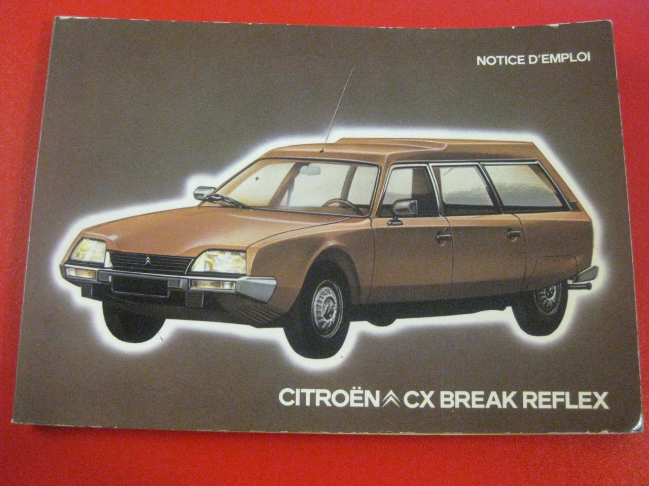 Notice entretien Citroën CX Break Reflex 1980 LesAnciennes.com