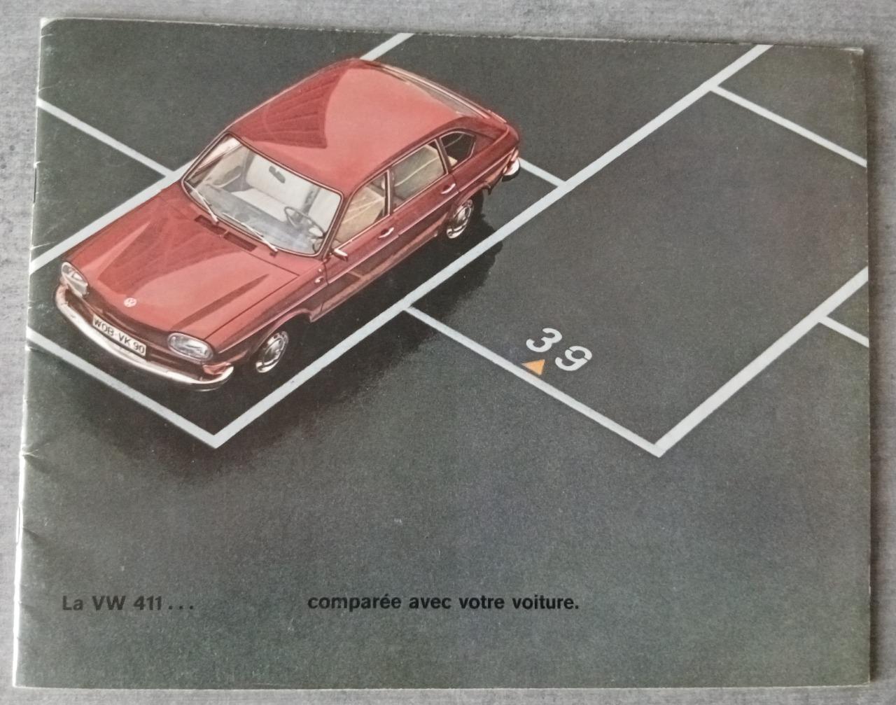 Rare prospectus VW 411 LesAnciennes.com