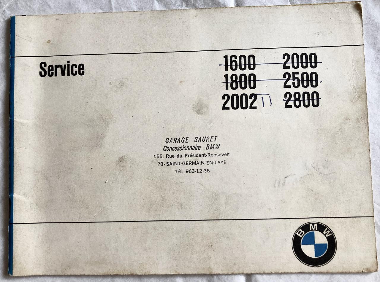 CARNET SERVICE ENTRETRIEN BMW LesAnciennes.com