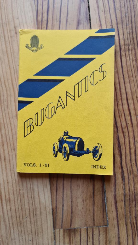 Index Bugantics Revue Buggatti Vol 1-31 LesAnciennes.com