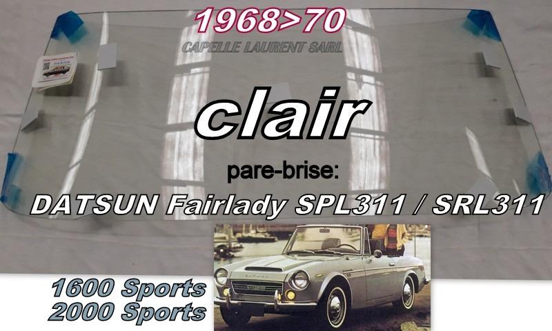 DATSUN FAIRLADY NISSAN FIGARO PARE BRISE NEUF LesAnciennes.com