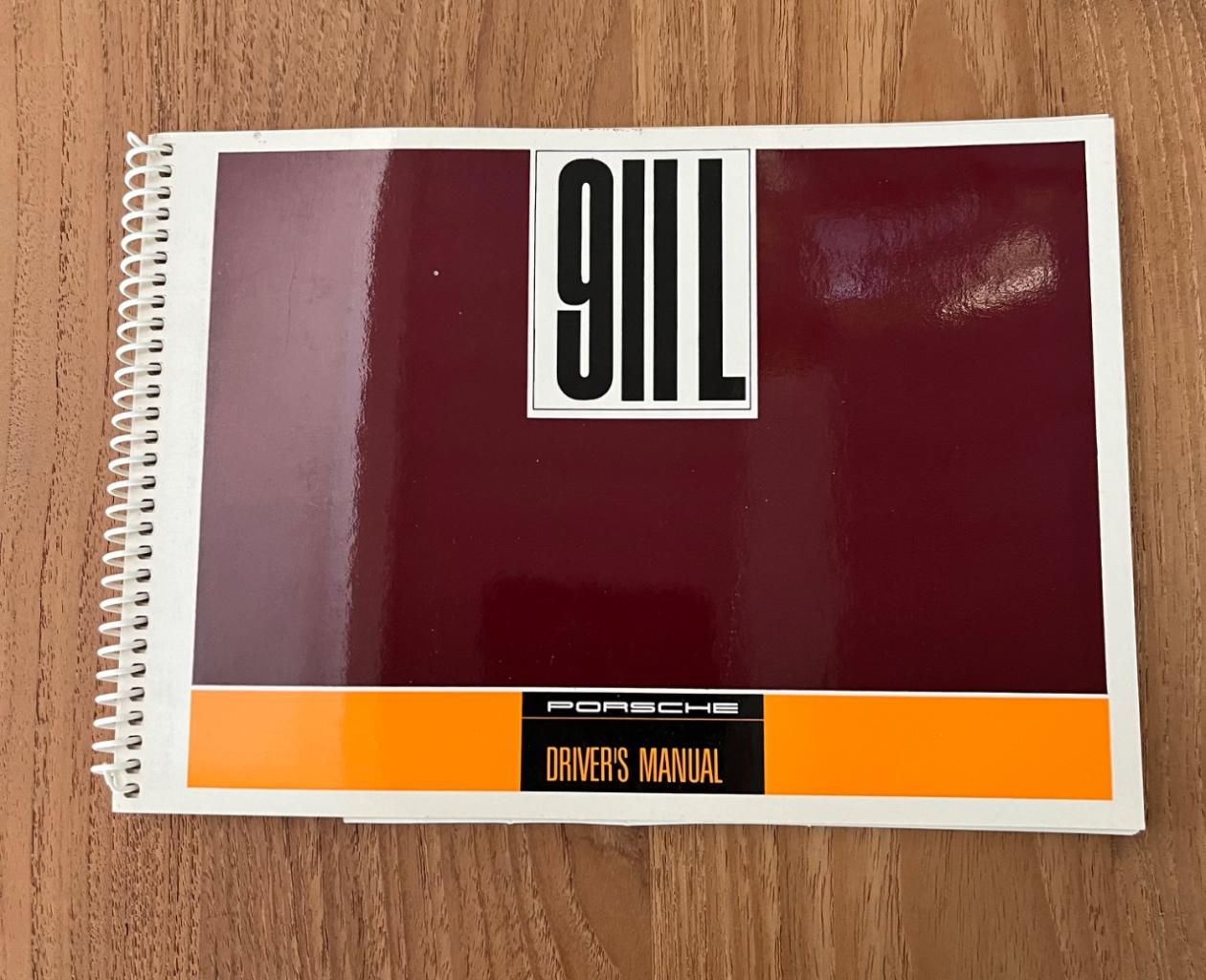 Manuel d’utilisation Porsche 911 version L LesAnciennes.com