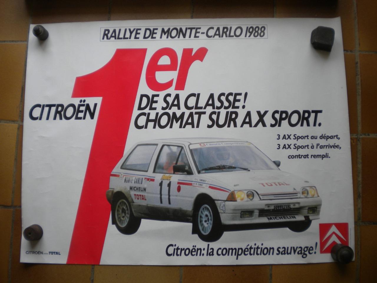 Lot 2 affiches automobile Citroën AX sport LesAnciennes.com