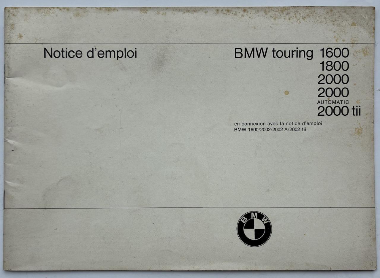 Notice d’emploi BMW touring 1800 2000 LesAnciennes.com