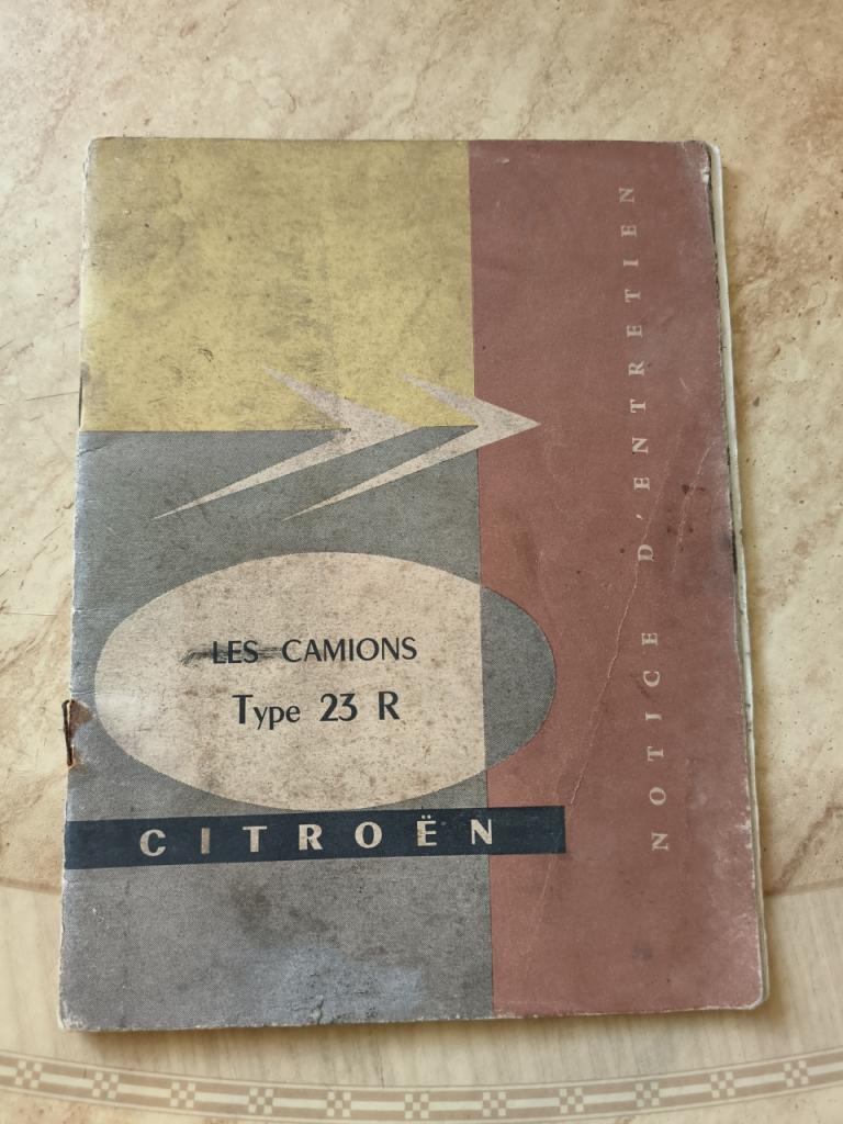 Notice d'entretien Citroën type 23 R LesAnciennes.com