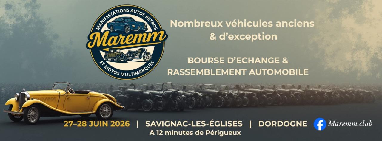 Bourse d'échange + Rassemblement véhicules anciens et prestige LesAnciennes.com