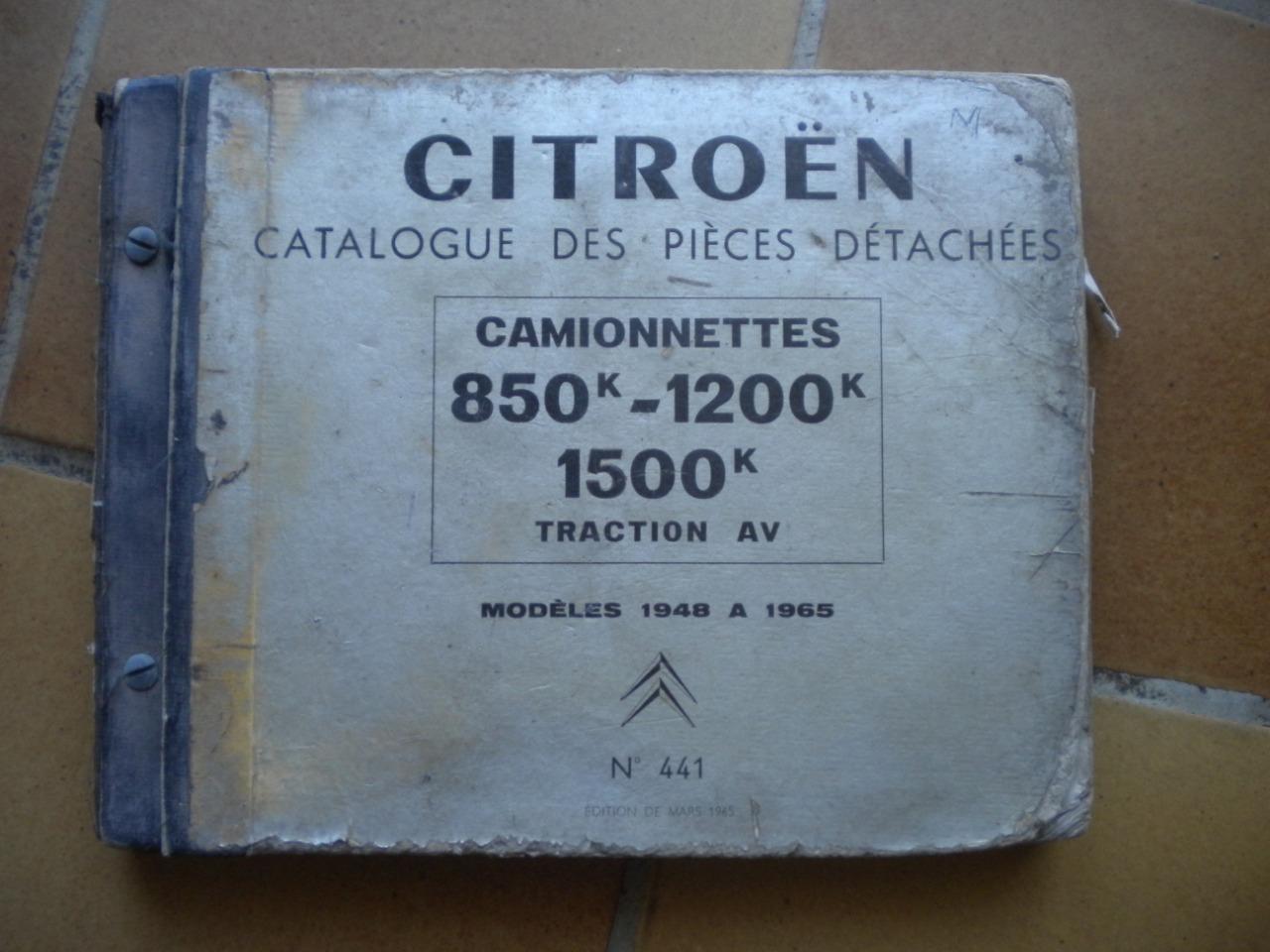Citroën camionnettes catalogue ancien pièces LesAnciennes.com
