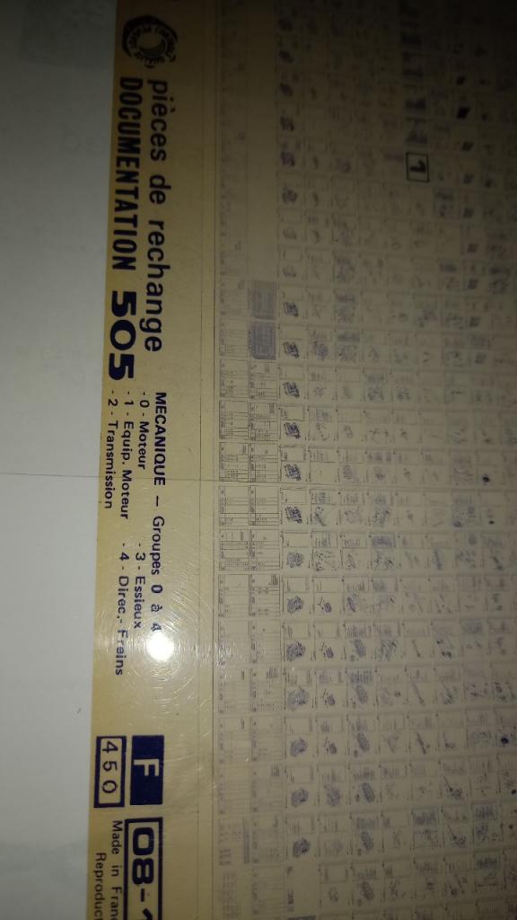 Microfiche Peugeot 505 LesAnciennes.com