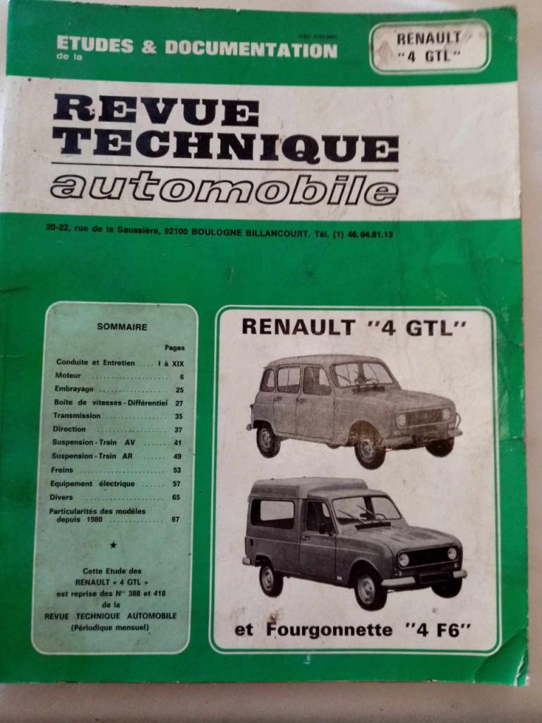 Vends lot de 4 Revue Technique Automobile LesAnciennes.com
