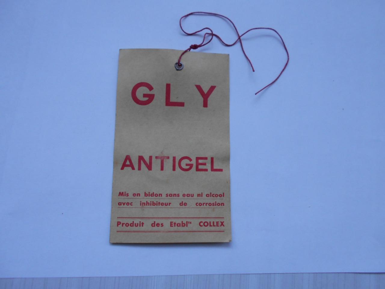 Etiquette ANTICEL GLY rouge LesAnciennes.com