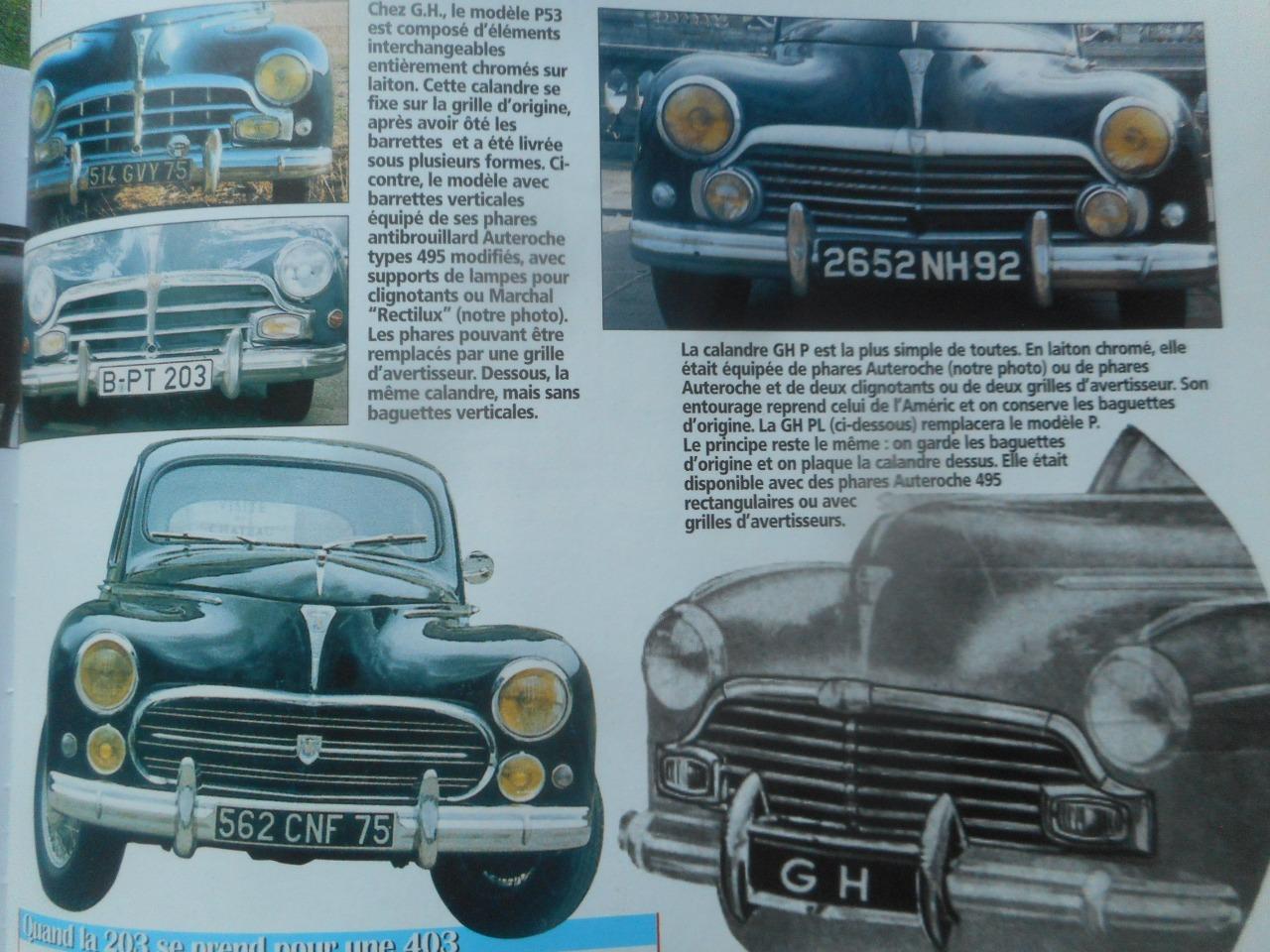 Recherche calandre accessoire de PEUGEOT 203 LesAnciennes.com