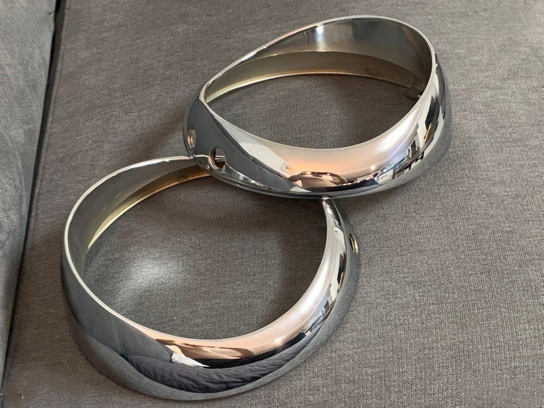 Cerclages de phares chromés à Casquettes pour Citr LesAnciennes.com