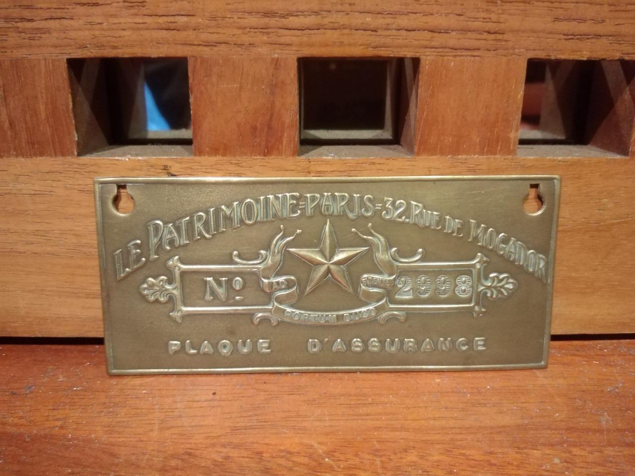 PLAQUE Assurances Ancêtres LesAnciennes.com