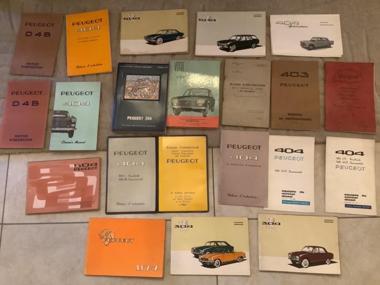 PEUGEOT NOTICES 104 304 404 504 revues etc. LesAnciennes.com