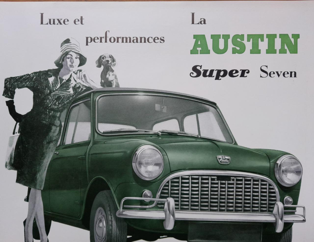 Austin Mini Super Seven catalogue commercial LesAnciennes.com