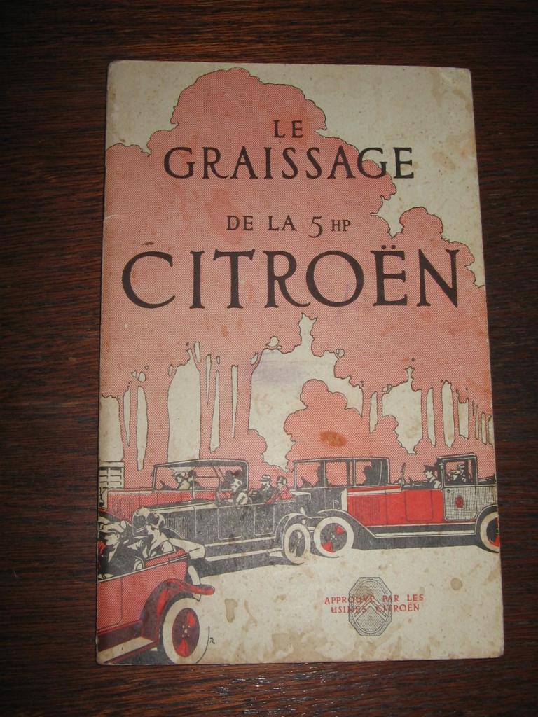 Citroen 5 HP livret de graissage LesAnciennes.com