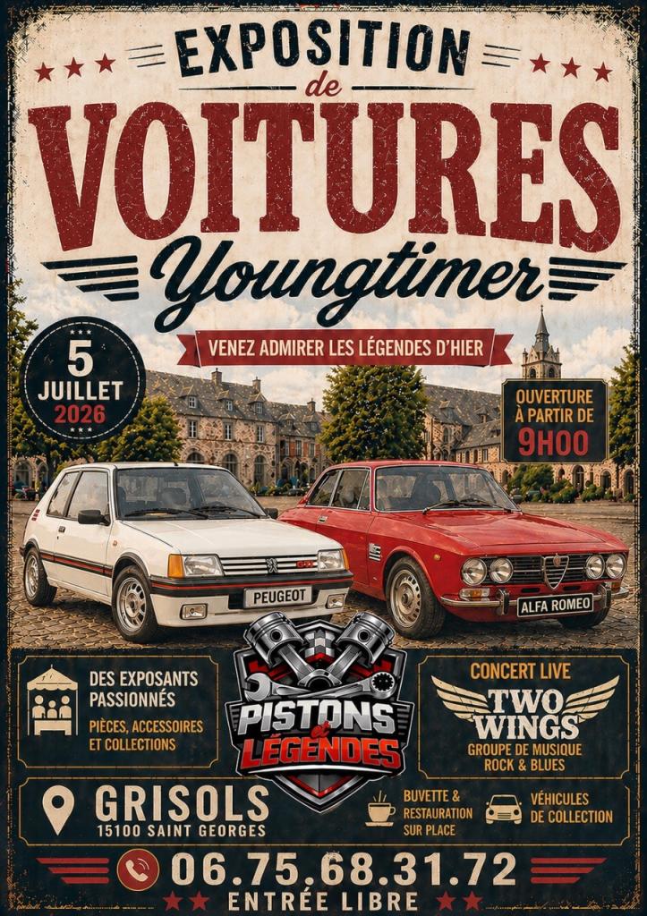 Exposition voitures anciennes et youngtimers LesAnciennes.com