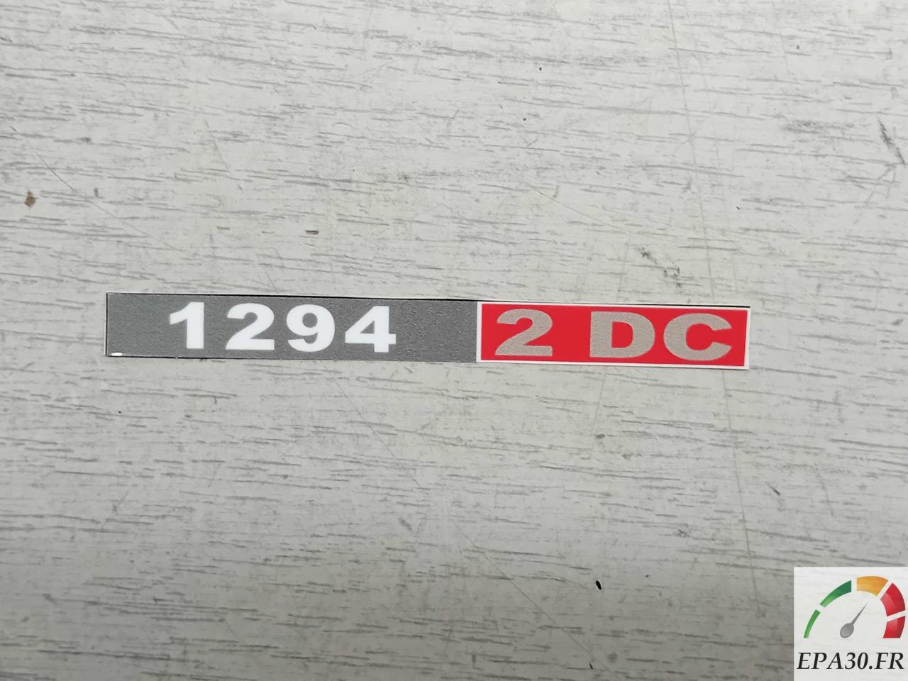 AUTOCOLLANT STICKER 1294 2DC SIMCA 1000 RALLYE 2 LesAnciennes.com