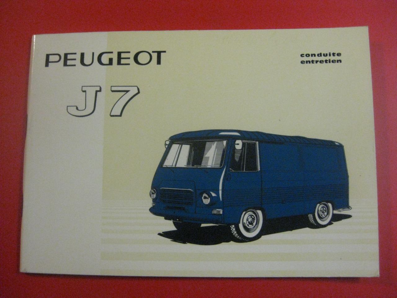 Peugeot J7 Livret entretien 1973 LesAnciennes.com