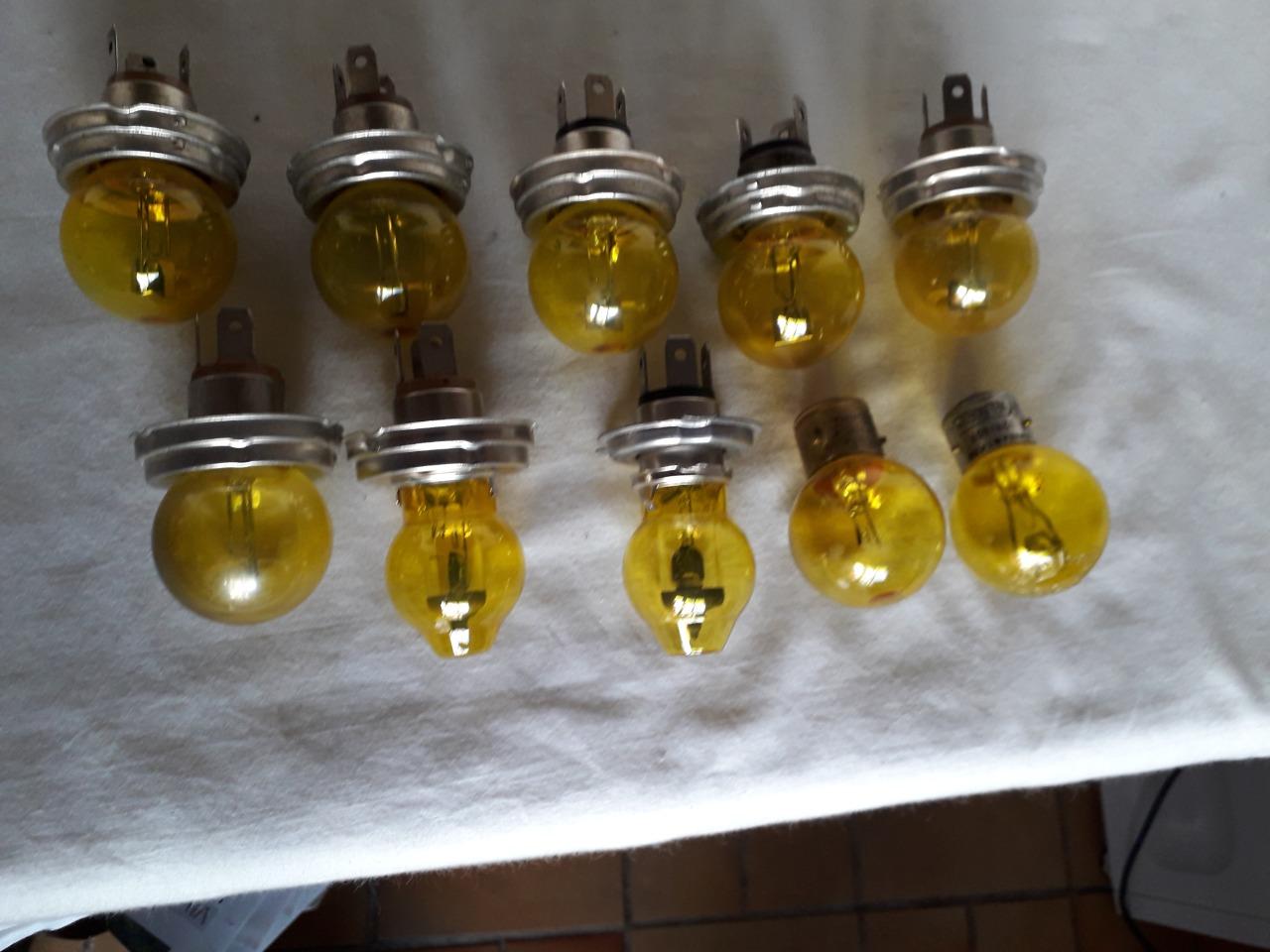 Lot De 2 Ampoules Halogènes Sully Jaune 6V 2,4W - Sphère 15 EP10 - Idéales Pour éclairage Vintage Ou Décoratif