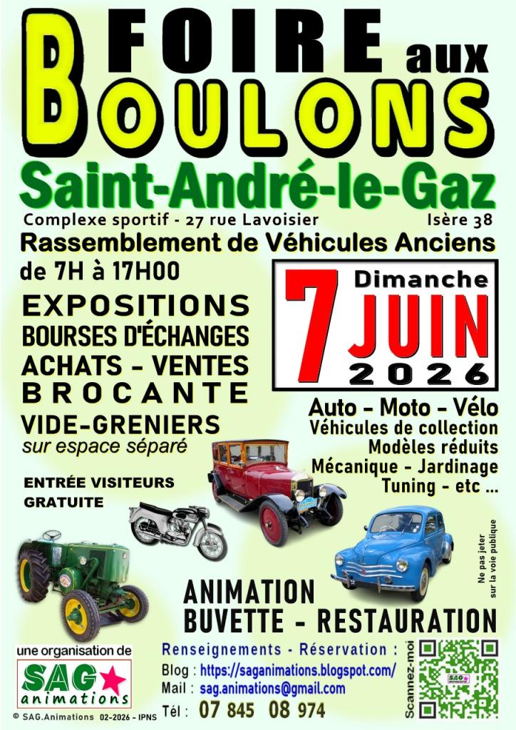 Foire aux Boulons de Saint-André-le-Gaz LesAnciennes.com