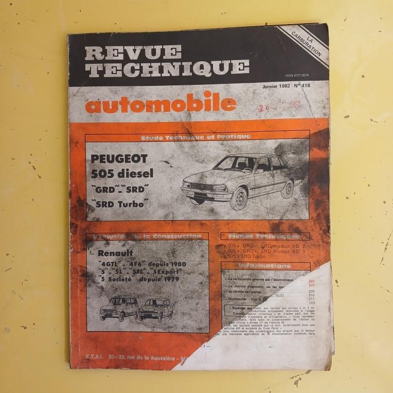 Revue technique automobile RTA Peugeot 505 LesAnciennes.com