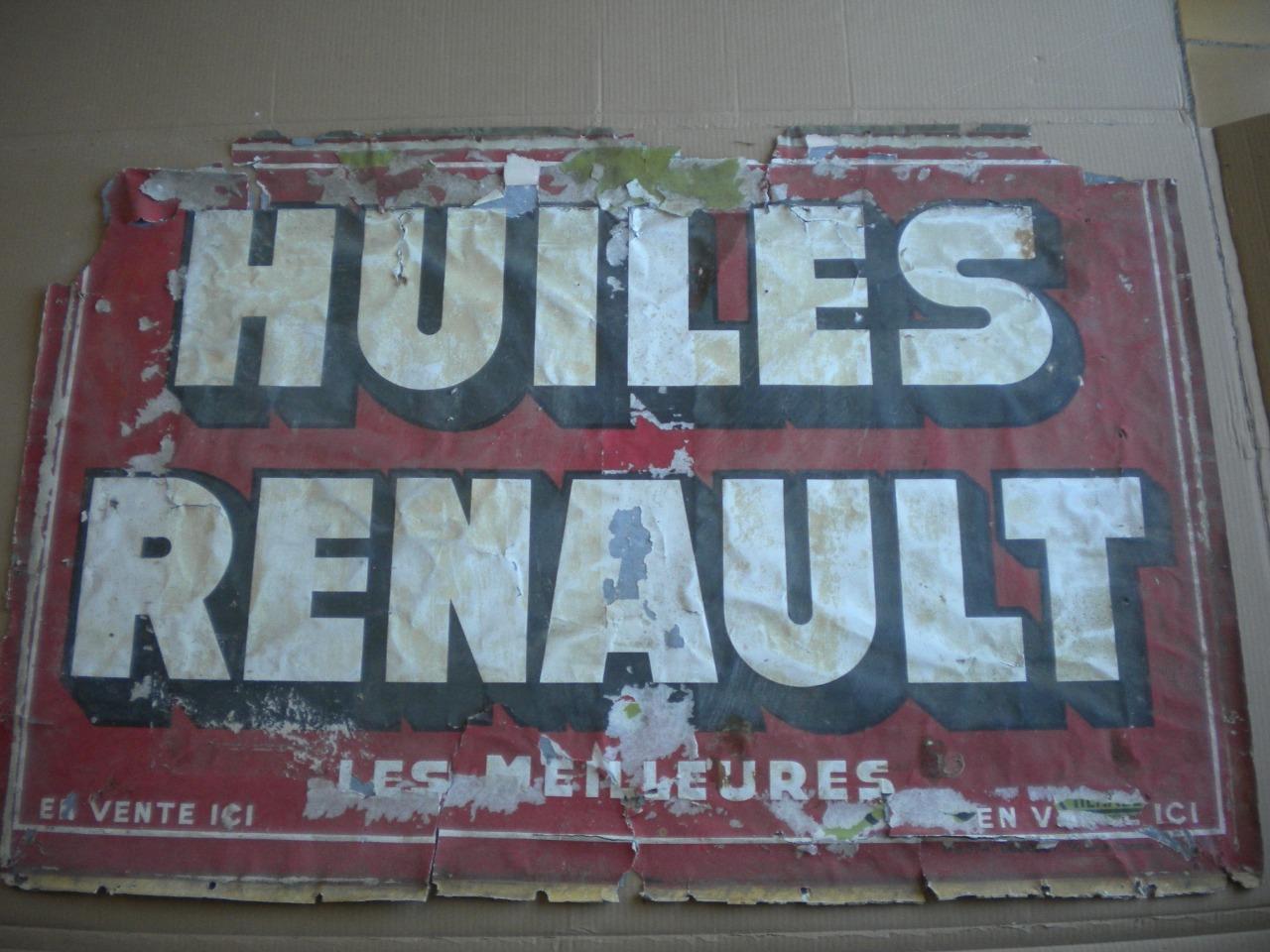 Panneau Renault + affiches Ferodo - Solex LesAnciennes.com