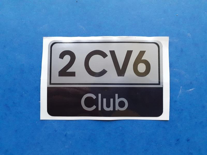 Autocollant CITROEN 2CV 6 Club LesAnciennes.com