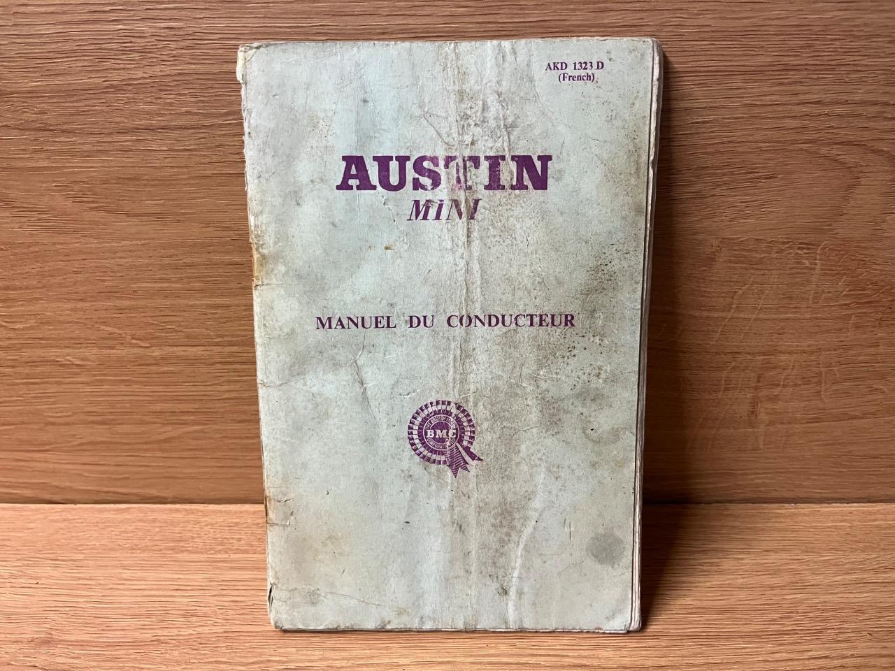 Notice pour Austin mini (fr 1964). LesAnciennes.com
