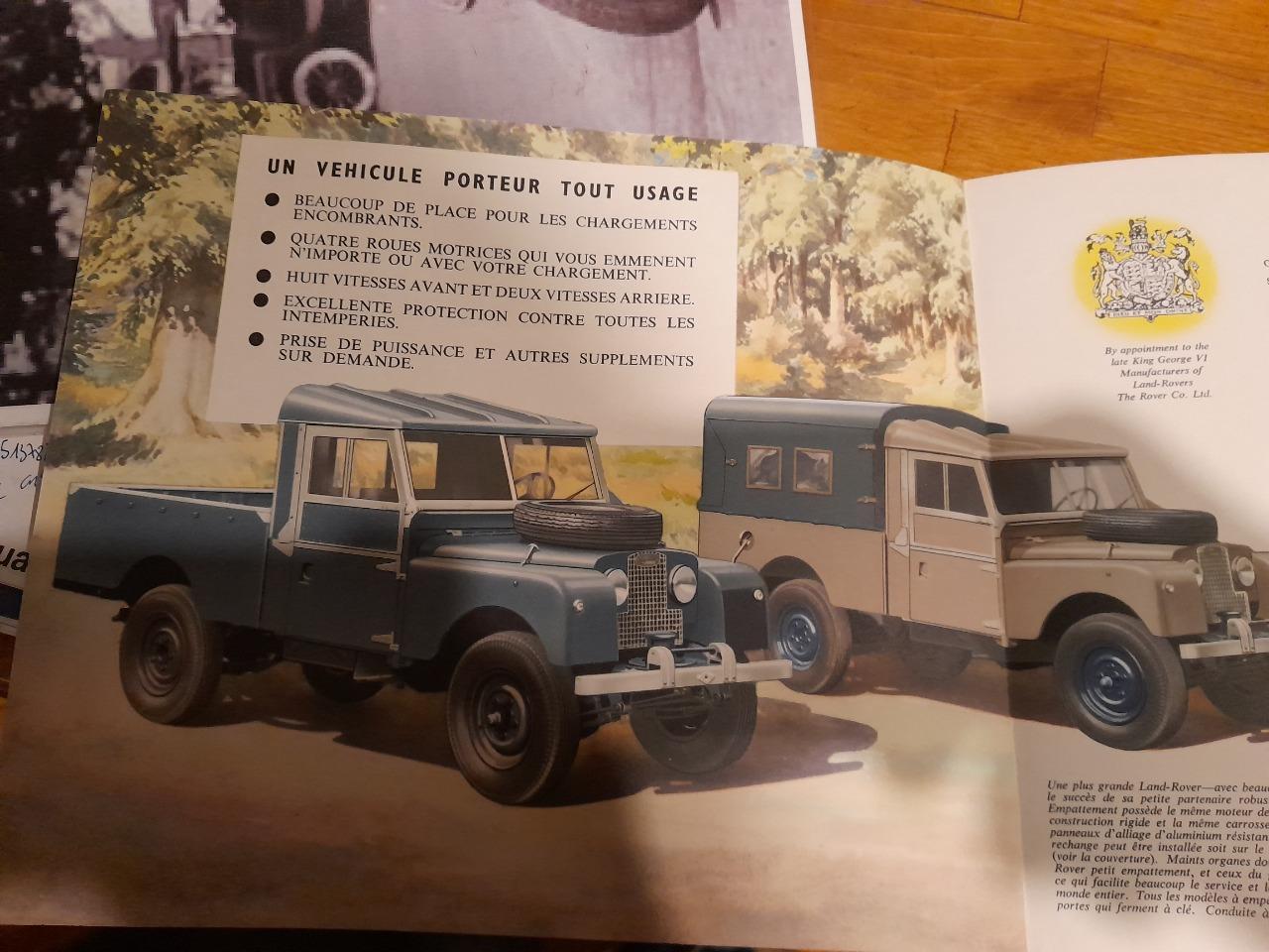 Land Rover 1954 - catalogue publicitaire LesAnciennes.com