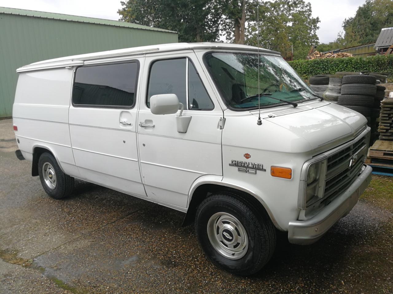 Chevrolet Chevy Van G20 de 1990 à vendre utilitaire ancien de