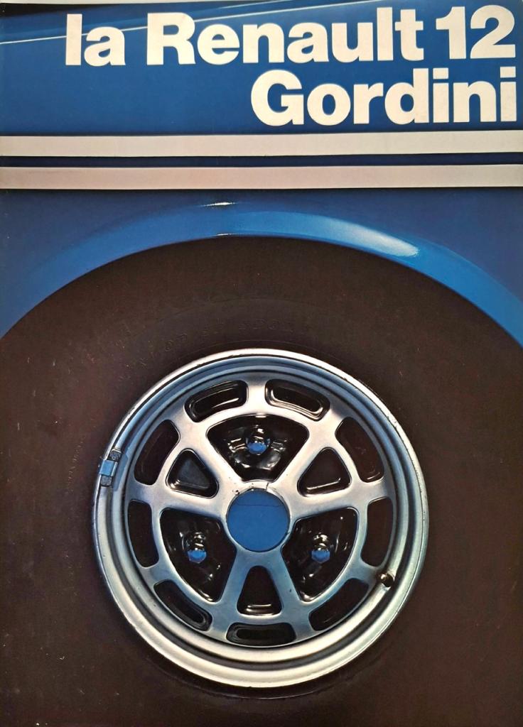 Catalogue R12 Gordini 1972 LesAnciennes.com
