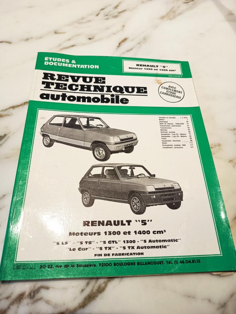 REVUE TECHNIQUE RENAULT 5 LesAnciennes.com