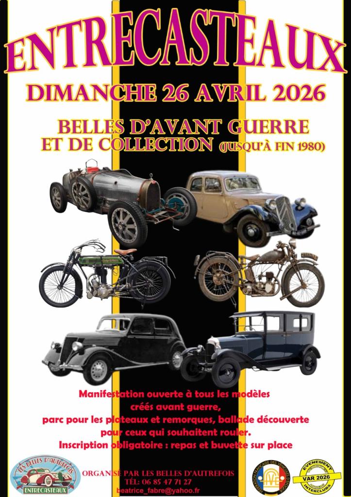 Rassemblement véhicules d'avant-guerre et véhicules de collection jusqu'à fin des années 1980 LesAnciennes.com