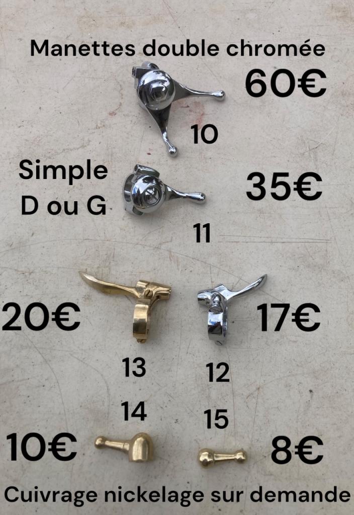 Manettes et leviers inversés de guidon 25 mm LesAnciennes.com