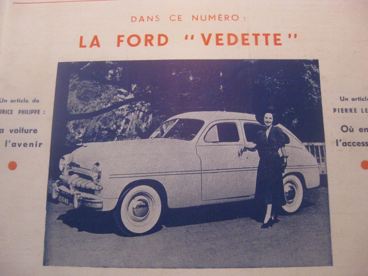 Ford Vedette, Etude Technique 1949 LesAnciennes.com