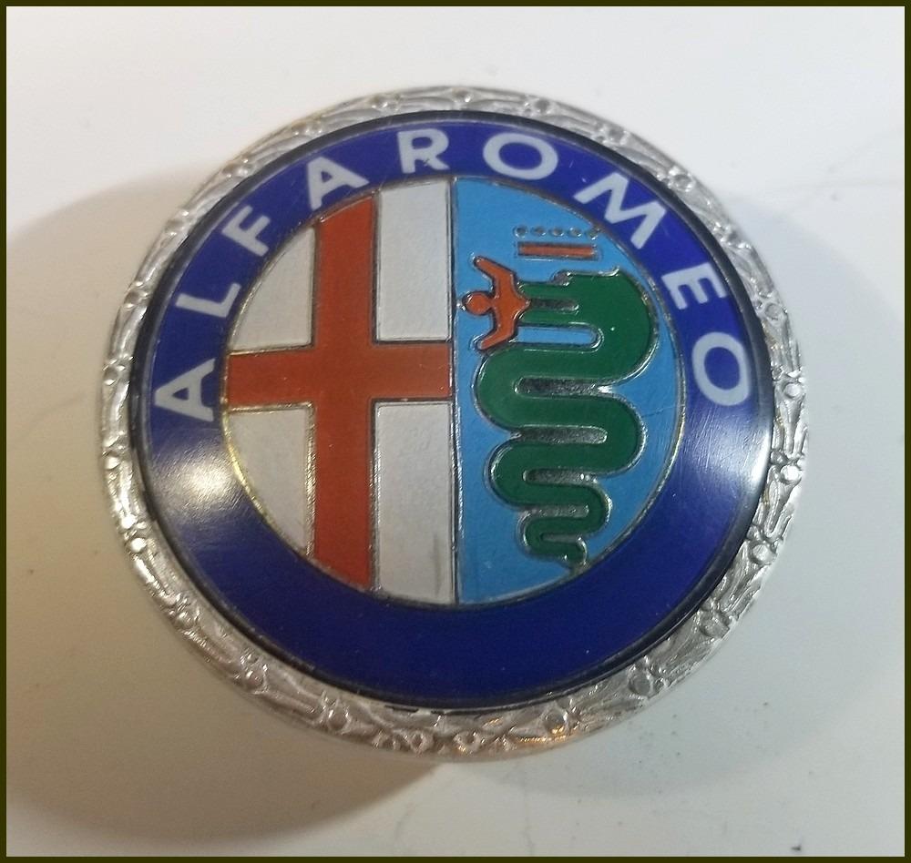 Autocollant Emblème Alfa Romeo Mito - Déco Voiture Imperméable - Facile à Coller - Pour Calandre, Portière, Hayon - Bleu - 6