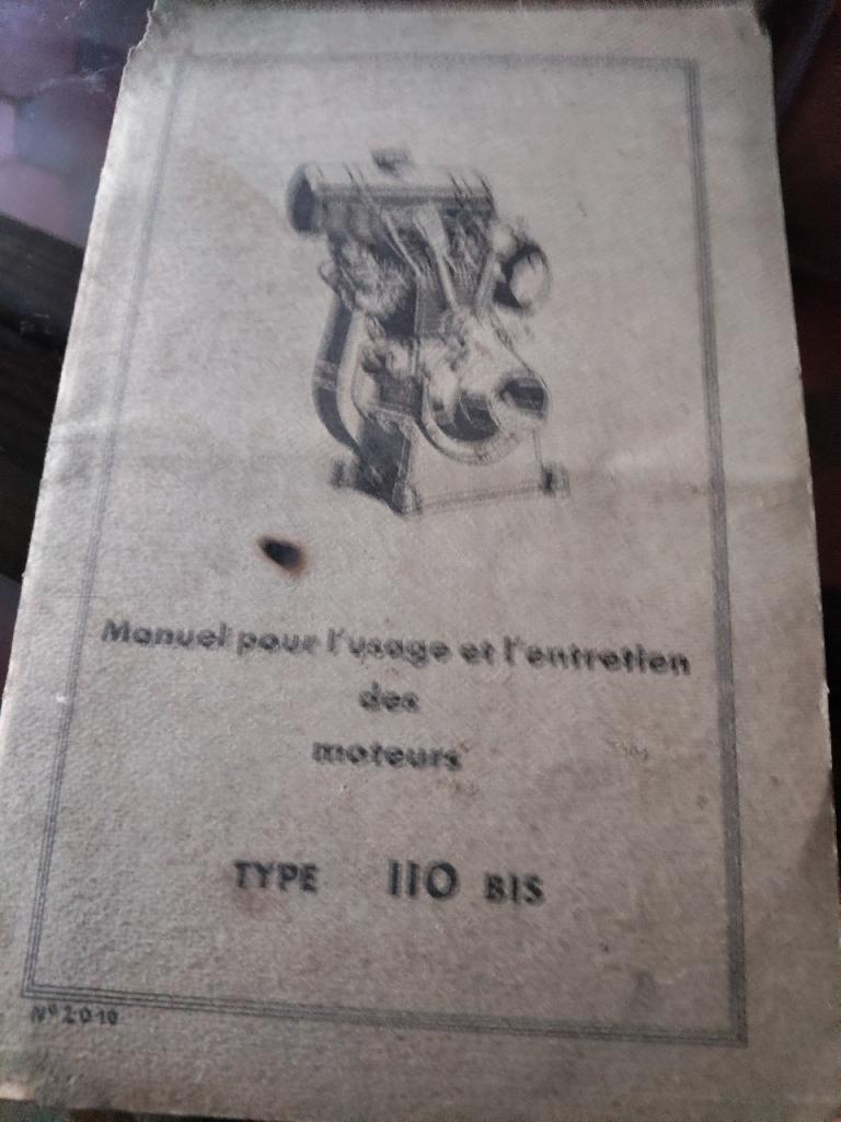 Manuel moteurs Bernard type 110 bis LesAnciennes.com