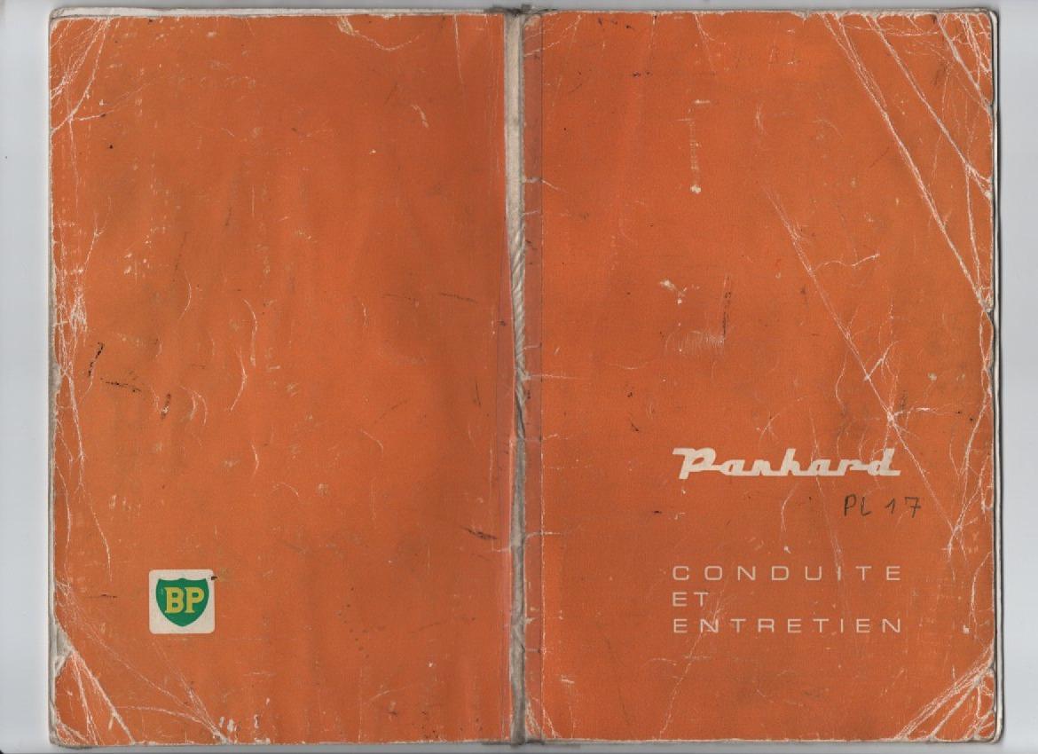 Manuel de Conduite et entretien PANHARD PL 17 LesAnciennes.com