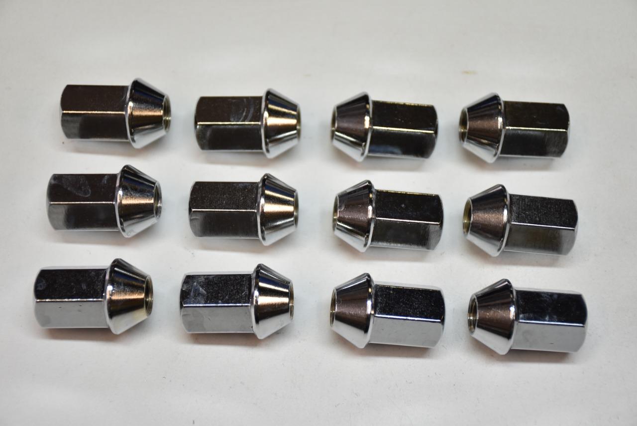 12 écrous de roues chromés NEUFS jantes AMIL R5 TX LesAnciennes.com