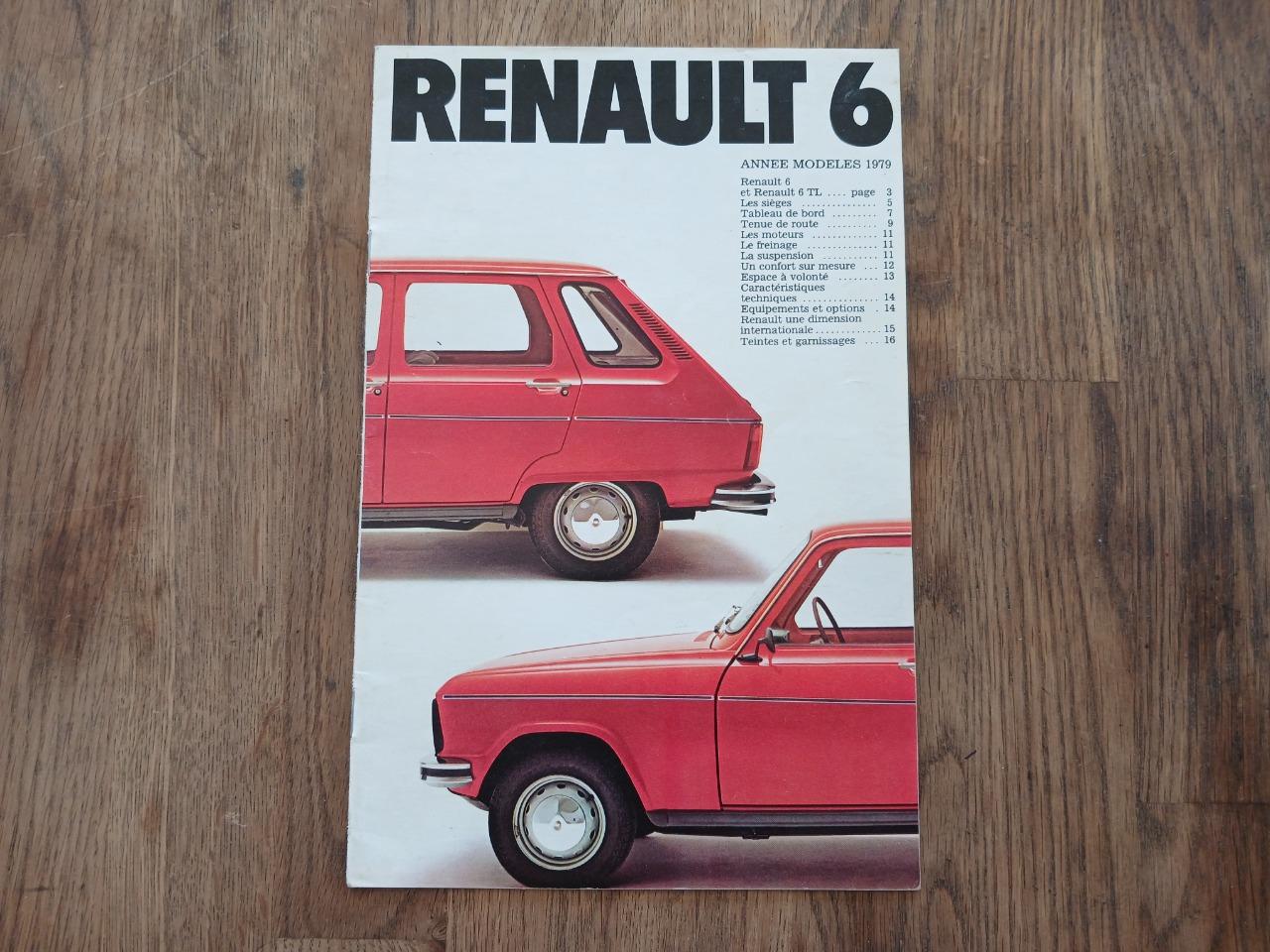 Catalogue gamme RENAULT 6 (R6) 1979 LesAnciennes.com