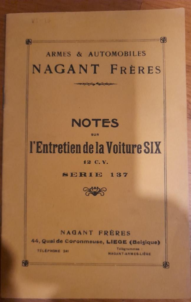 Six 12 cv série 137 Notice LesAnciennes.com
