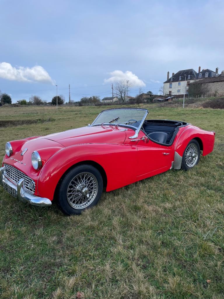 TRIUMPH TR3A TR 3 Overdrive - 1956 LesAnciennes.com