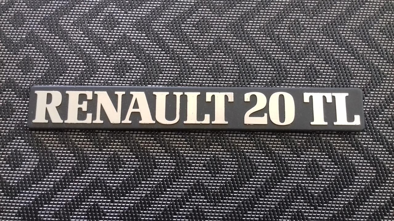 Monogramme RENAULT 20 (R20) TL LesAnciennes.com