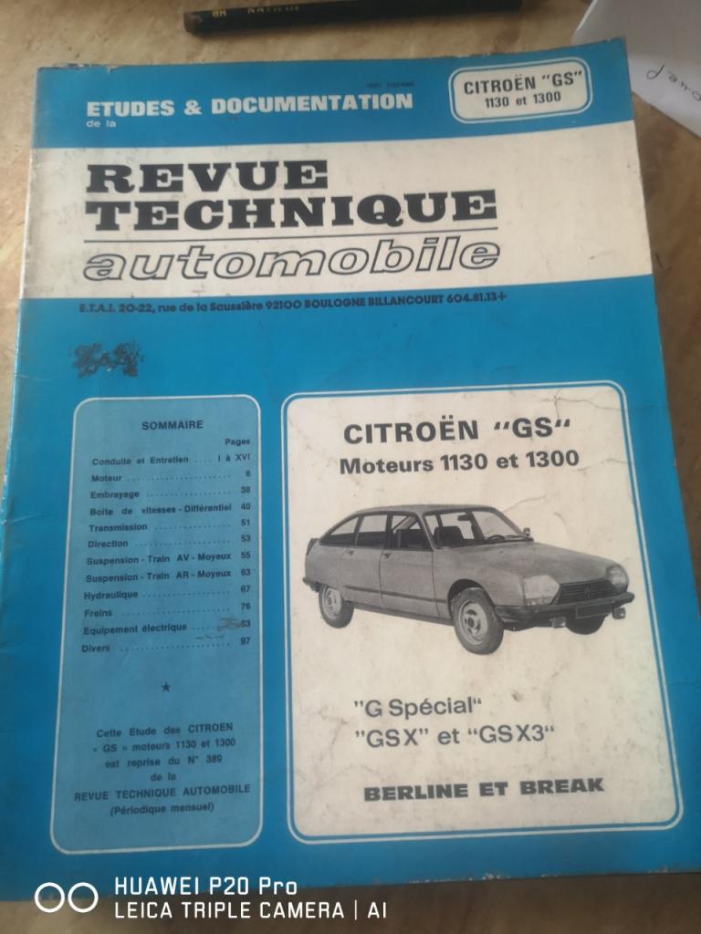 RTA Citroën GS 1130 et 1300 LesAnciennes.com